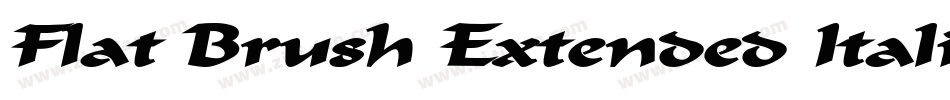 Flat Brush Extended Italic字体转换